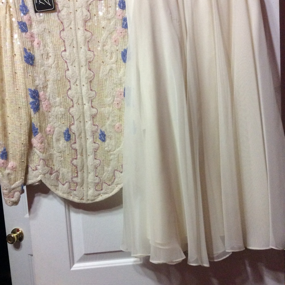 2 pc Sequins Top & Skirt